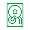 Icon of a computer hard drive