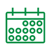 Scheduled-Shredding An icon of a calendar